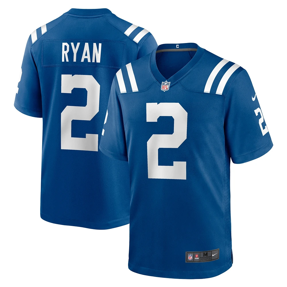 Maillot de match Nike Matt Ryan Royal Indianapolis Colts pour hommes