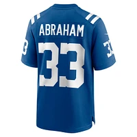 Maillot de match Nike Micah Abraham Royal Indianapolis Colts pour homme