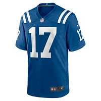 Maillot de match Nike Mike Strachan Royal Indianapolis Colts pour homme