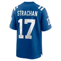 Men's Nike Mike Strachan Royal Indianapolis Colts Game Jersey