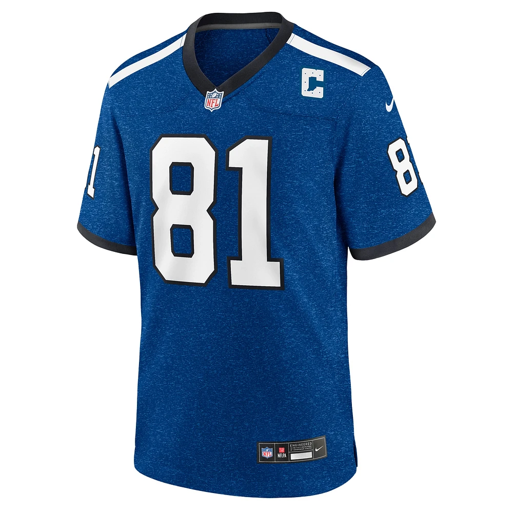 Maillot Mo Alie Cox Royal Indianapolis Colts Indiana Nights Alternate Game Nike pour Homme