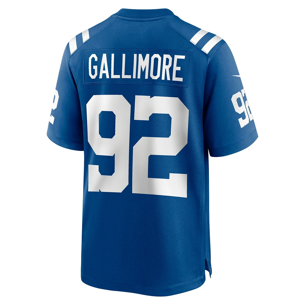 Men's Nike Neville Gallimore  Royal Indianapolis Colts Team Game Jersey