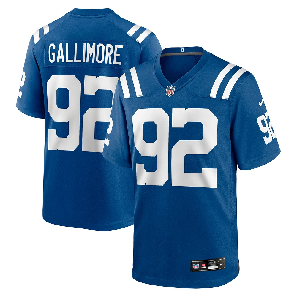 Men's Nike Neville Gallimore Royal Indianapolis Colts Team Game Jersey