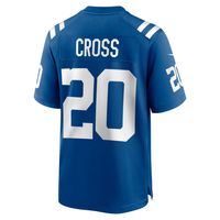 Men's Nike Nick Cross Royal Indianapolis Colts Player Game Jersey