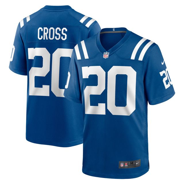 Maillot de match Nike Nick Cross Royal Indianapolis Colts pour homme