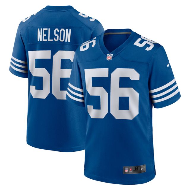 Maillot de match alternatif Nike Quenton Nelson Royal Indianapolis Colts pour homme