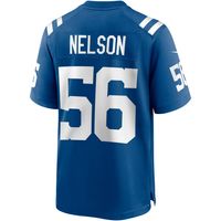 Men's Nike Quenton Nelson Royal Indianapolis Colts Game Player Jersey