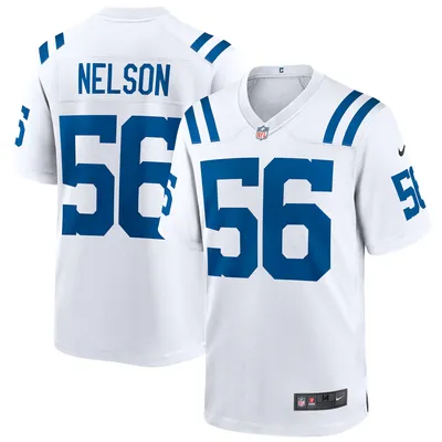 Maillot Nike Quenton Nelson pour homme, blanc, joueur de match des Indianapolis Colts