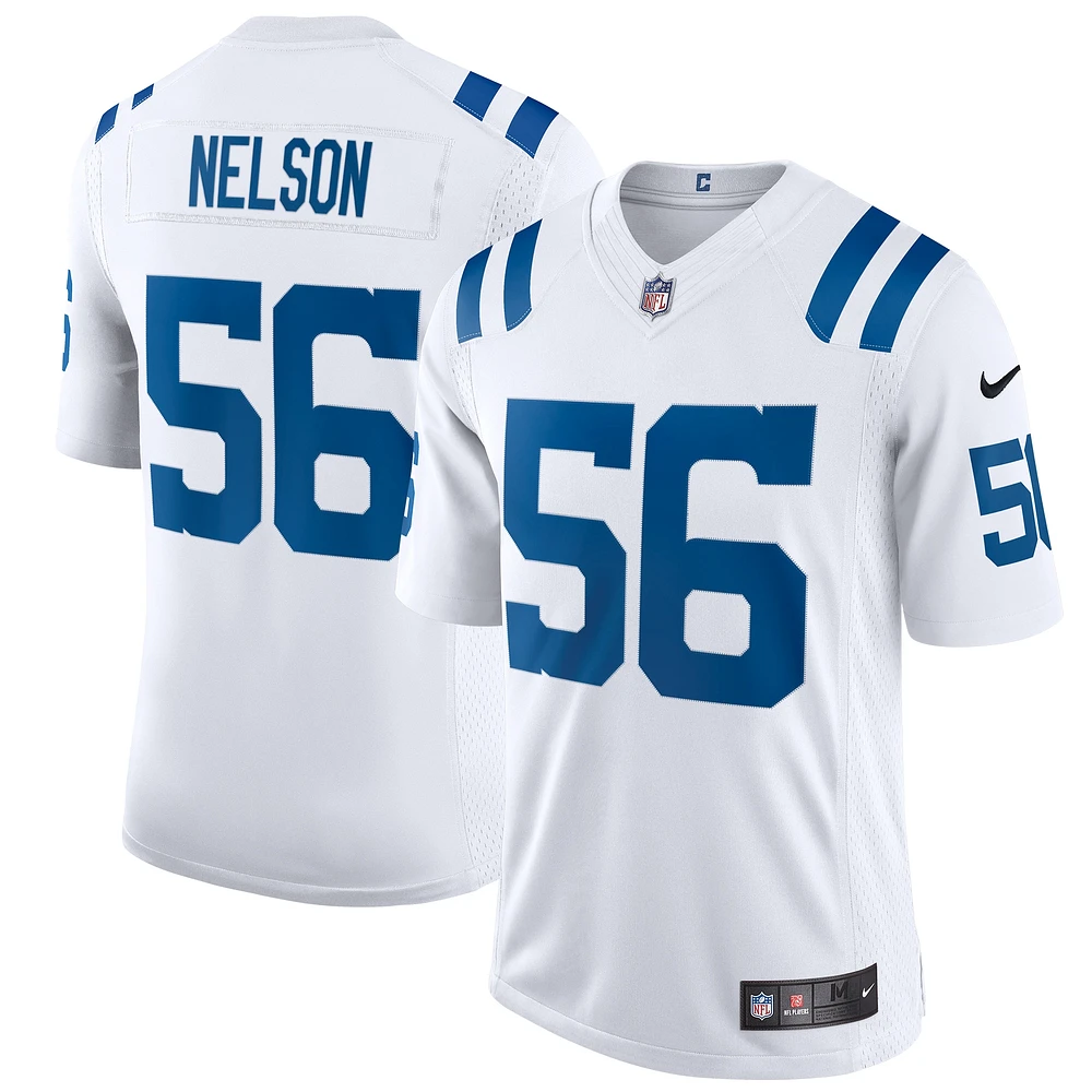 Maillot Indianapolis Colts Vapor Limited Nike Quenton Nelson Homme Blanc