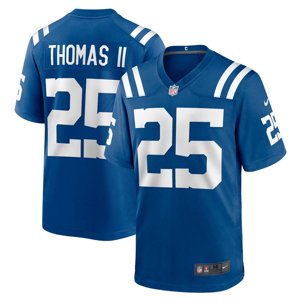 Men's Nike Rodney Thomas II Royal Indianapolis Colts Game Player Jersey