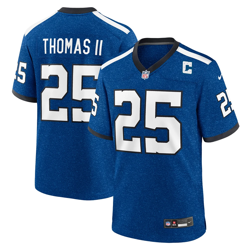 Homme Nike Rodney Thomas II Royal Indianapolis Colts Indiana Nights Alternate Game Jersey