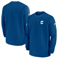 Haut à manches longues Nike Royal Indianapolis Colts Alternate Logo Coach pour homme