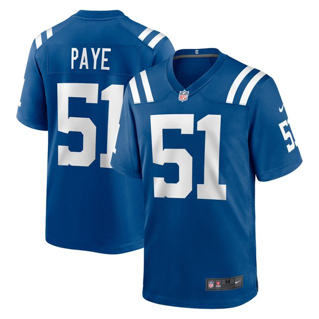 Maillot de match Nike Royal Indianapolis Colts pour homme