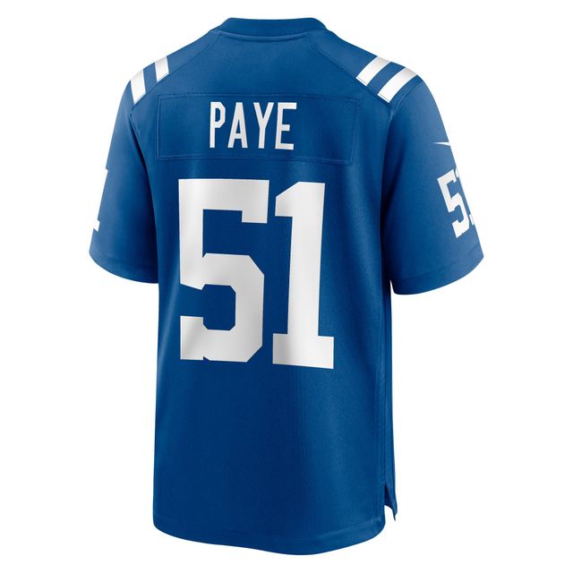 Maillot de match Nike Royal Indianapolis Colts pour homme