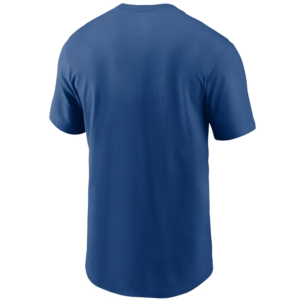 T-shirt avec logo principal Nike Royal Indianapolis Colts pour homme