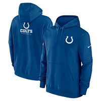 Sweat à capuche en polaire Nike Royal Indianapolis Colts Sideline Club pour homme