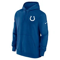 Sweat à capuche en polaire Nike Royal Indianapolis Colts Sideline Club pour homme