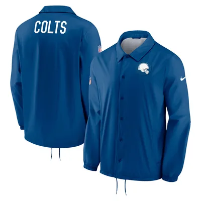 Indianapolis Colts Nike Sideline Coaches Performance Full-Snap Jacket - Royal