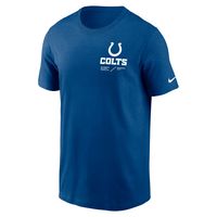 Men's Nike Royal Indianapolis Colts Sideline Infograph Lockup Performance T-Shirt