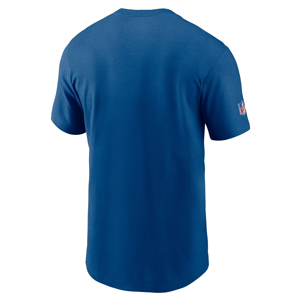 T-SHIRT À MANCHES COURTES NUT COLT BLEU POUR HOMMES NIKE INFOGRAPH LOCKUP TEAM TEE TEEMENSCR