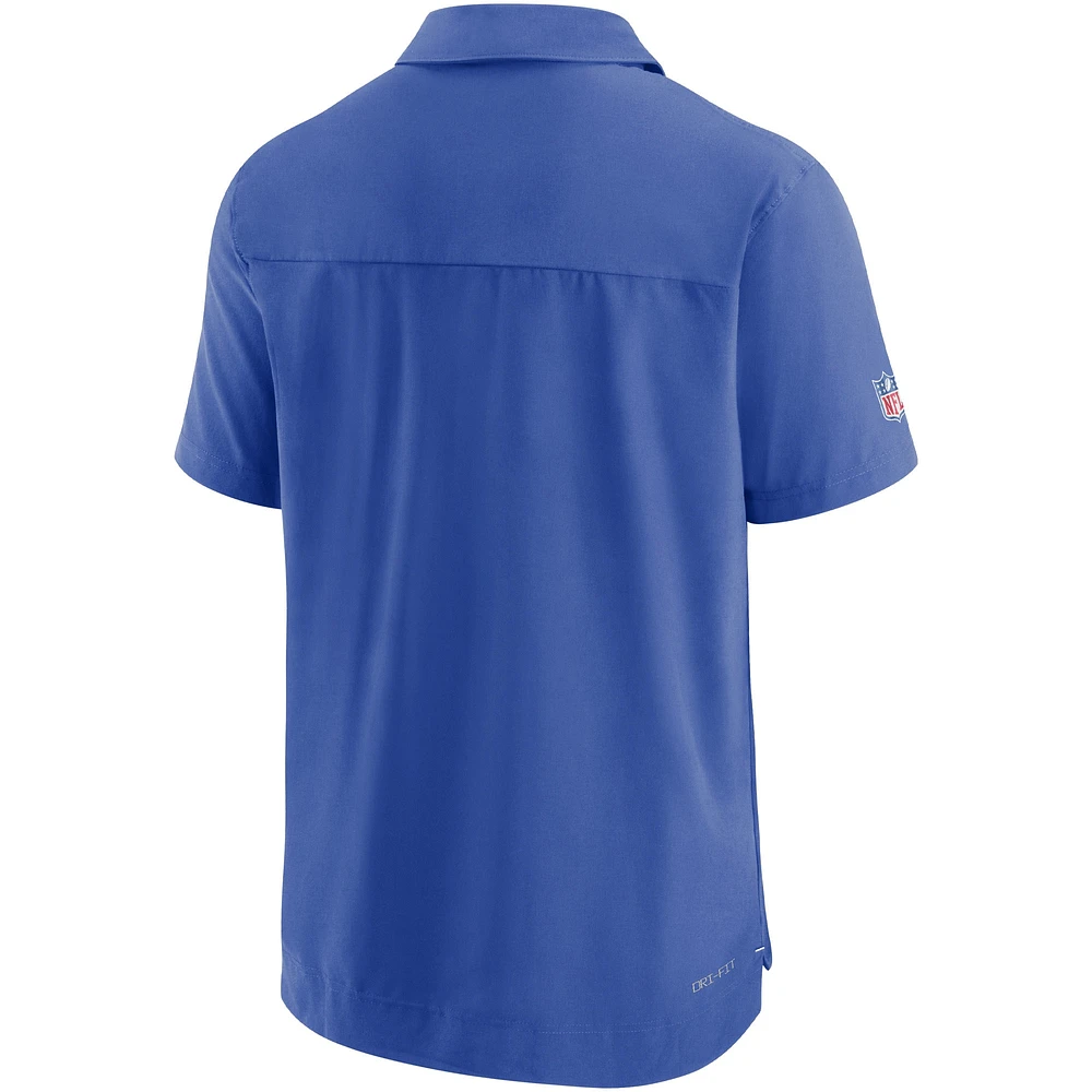 Polo de performance Nike Royal Indianapolis Colts Sideline Lockup pour homme