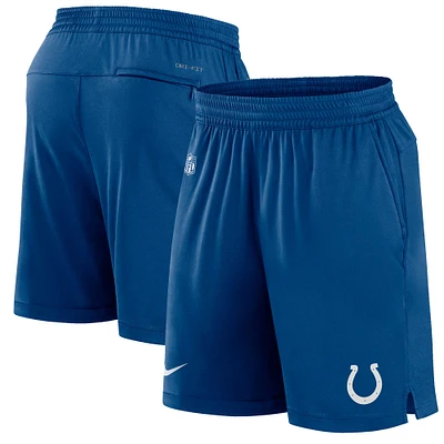 Short Nike Royal Indianapolis Colts Sideline Performance pour Homme