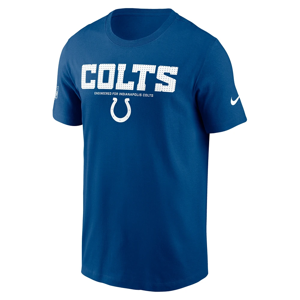 Men's Nike Royal Indianapolis Colts Sideline Performance T-Shirt