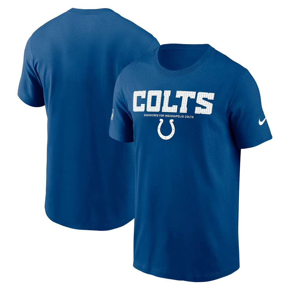 Men's Nike Royal Indianapolis Colts Sideline Performance T-Shirt