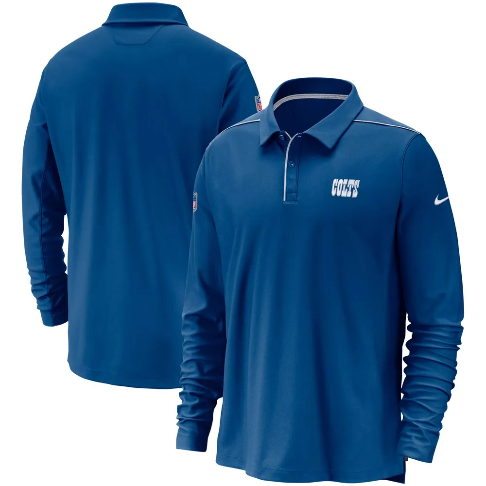 Nike Men's Dri-Fit Sideline Team (NFL Indianapolis Colts) Long-Sleeve T-Shirt in Blue, Size: Large | 00LX4LB98-0BI