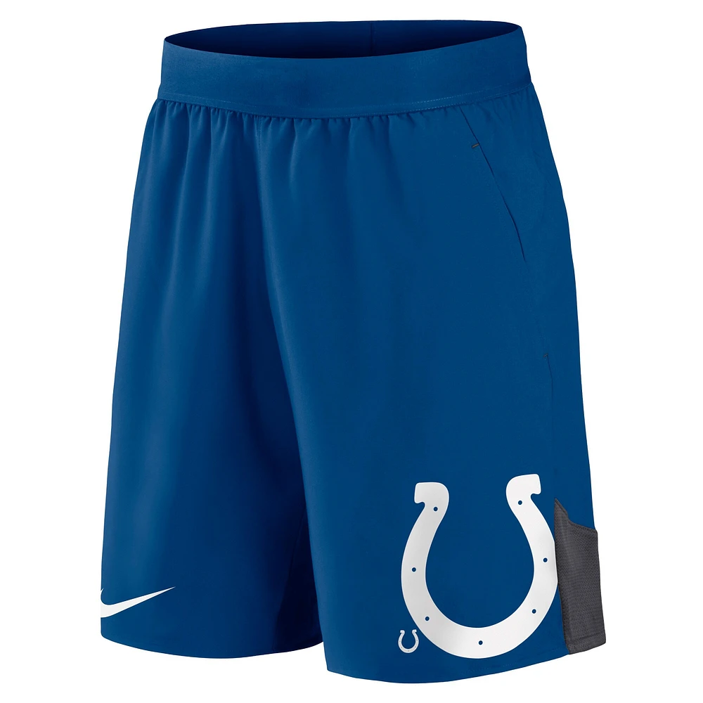 Short de performance extensible Nike Royal Indianapolis Colts pour Homme