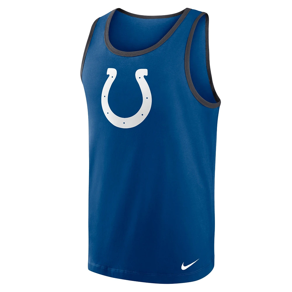 Men's Nike Royal Indianapolis Colts Tri-Blend Tank Top