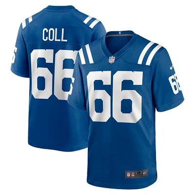 Maillot de match Nike Ryan Coll Royal Indianapolis Colts pour homme