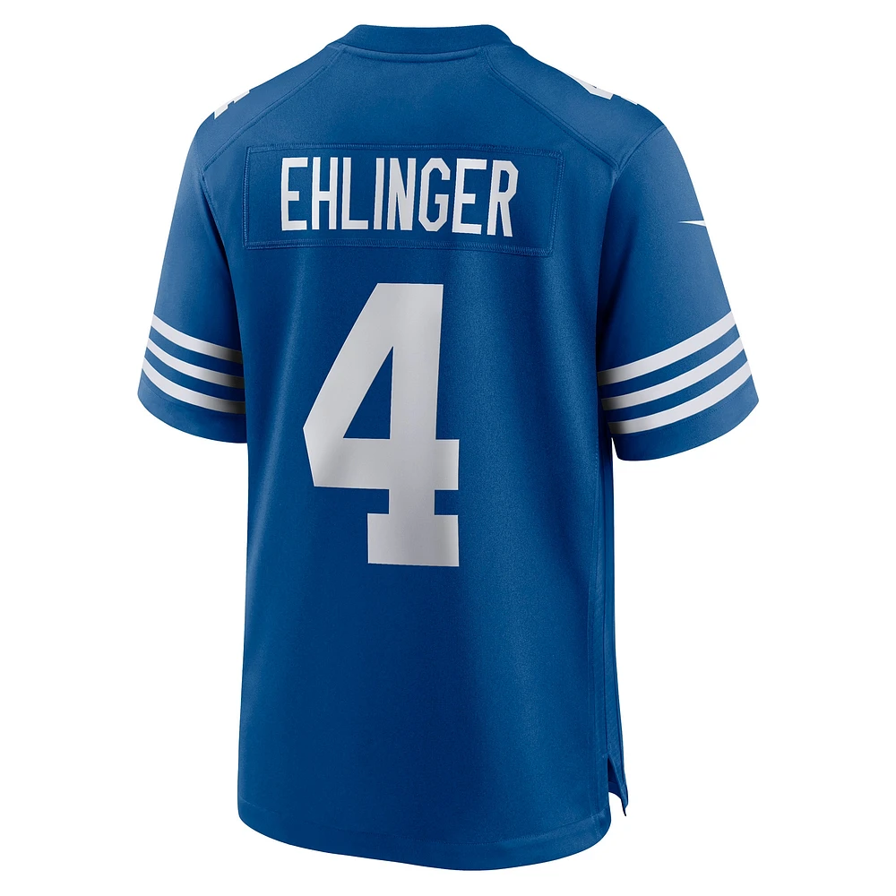 Men's Nike Sam Ehlinger Blue Indianapolis Colts Game Player Jersey