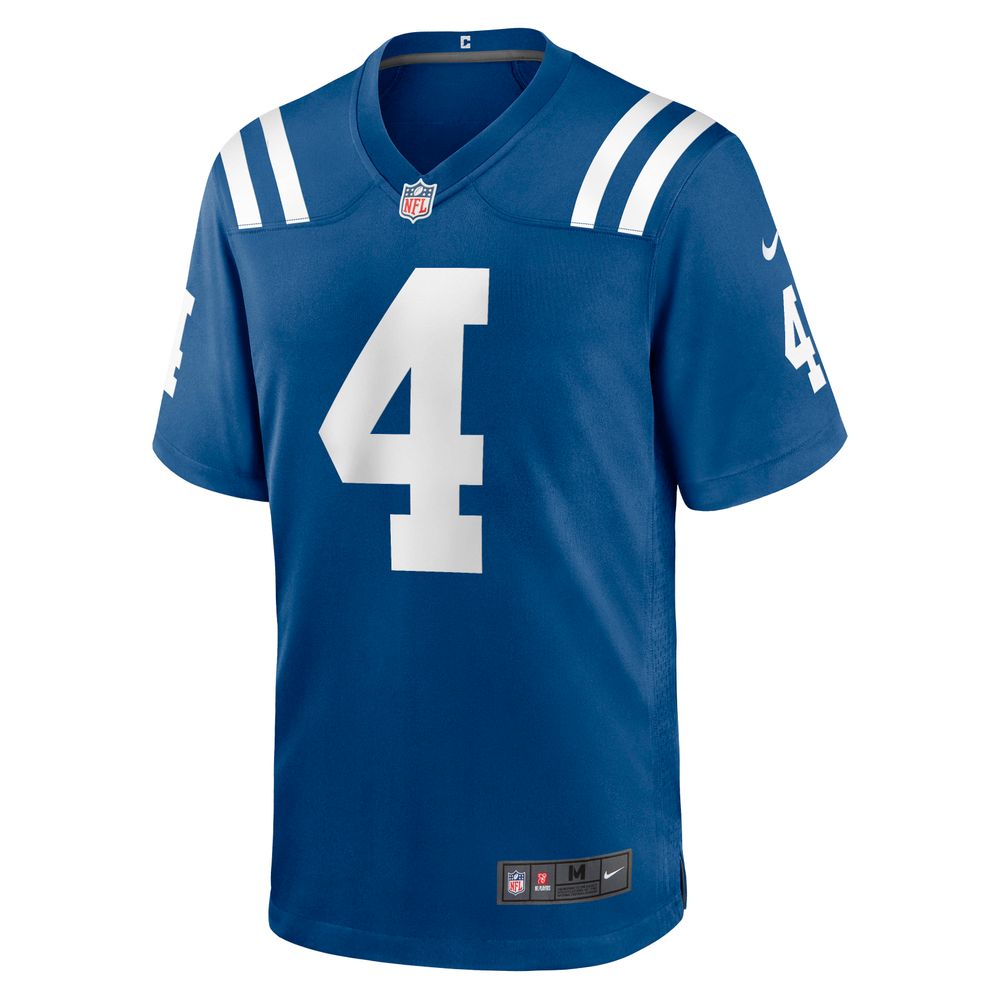 Men's Nike Sam Ehlinger Royal Indianapolis Colts Game Jersey