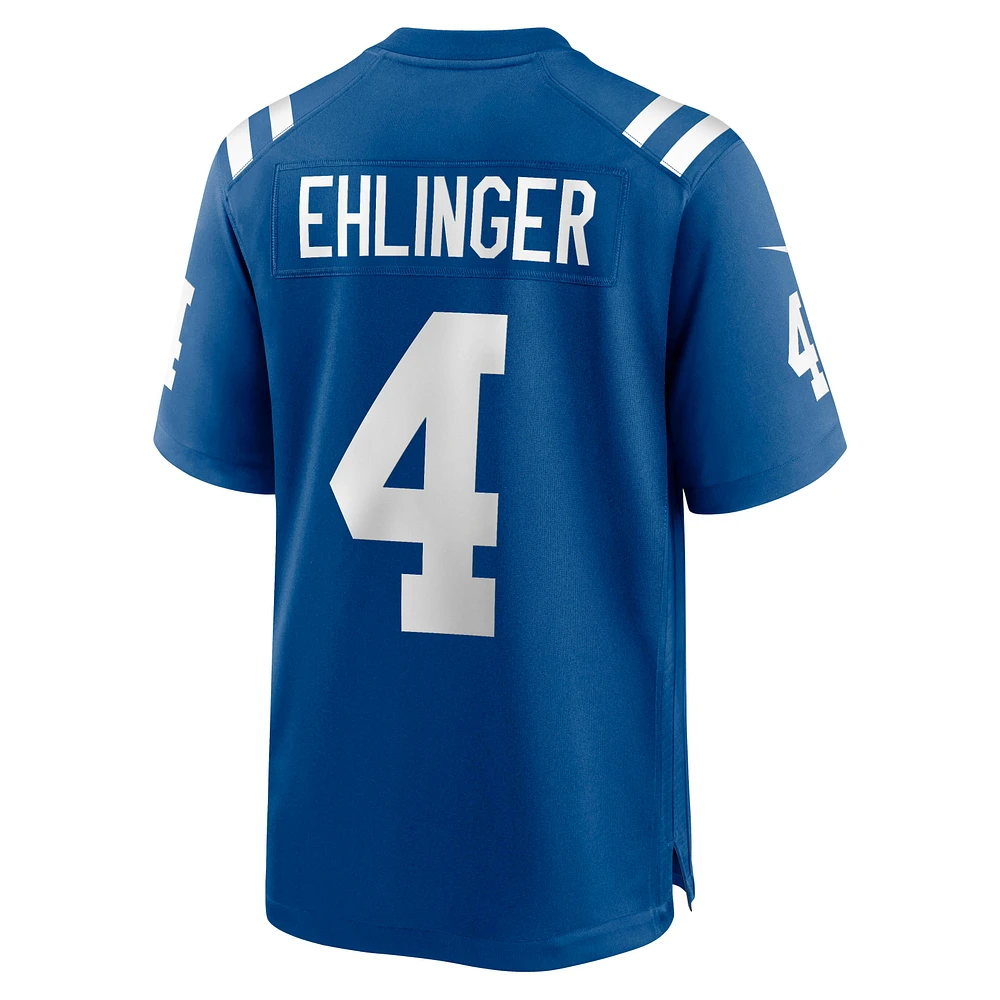 Maillot de match Nike Sam Ehlinger Royal Indianapolis Colts pour homme