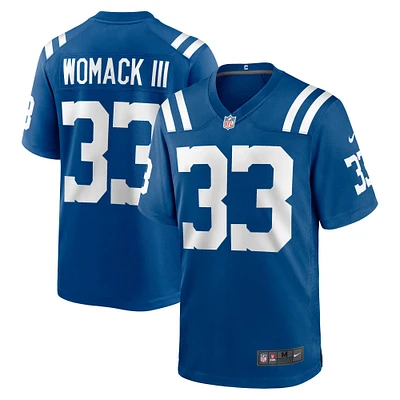 Men's Nike Samuel Womack III  Royal Indianapolis Colts Game Jersey