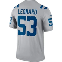 Men's Nike Shaquille Leonard  Gray Indianapolis Colts Inverted Legend Player Performance Top