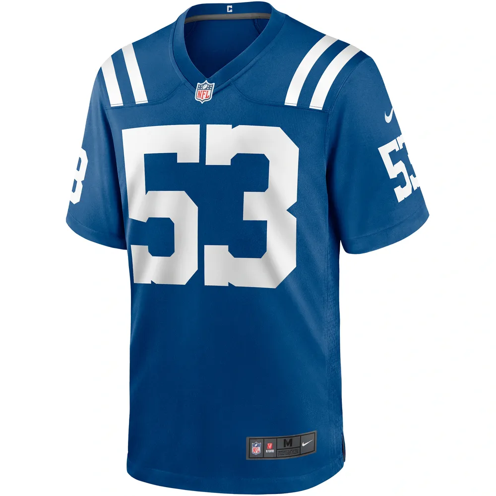 Maillot de joueur match Nike Shaquille Leonard Royal Indianapolis Colts pour homme