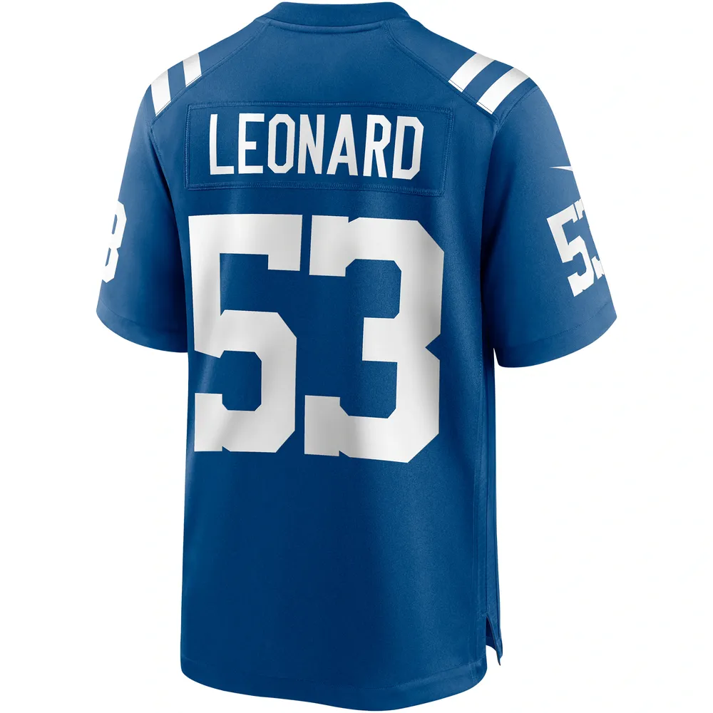 Men's Nike Shaquille Leonard Royal Indianapolis Colts Game Player Jersey