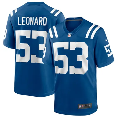 Maillot de joueur match Nike Shaquille Leonard Royal Indianapolis Colts pour homme