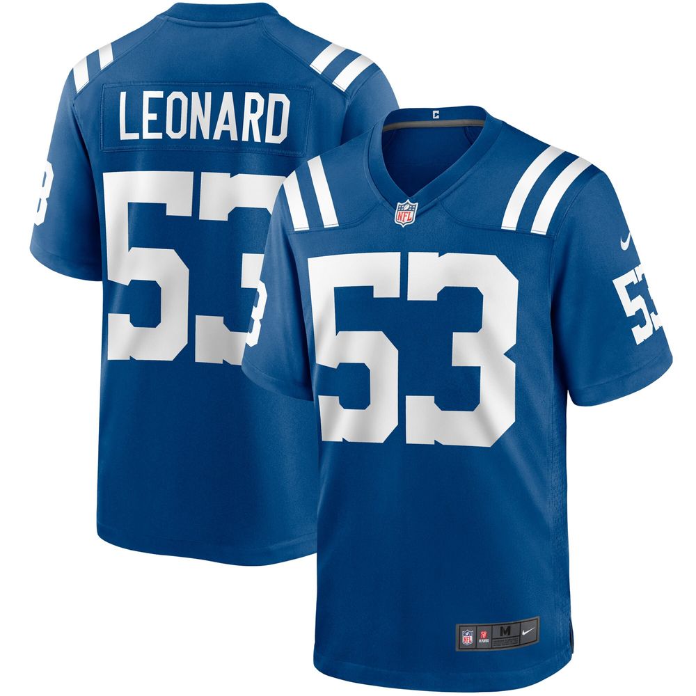 Men's Nike Shaquille Leonard Royal Indianapolis Colts Game Player - Jersey