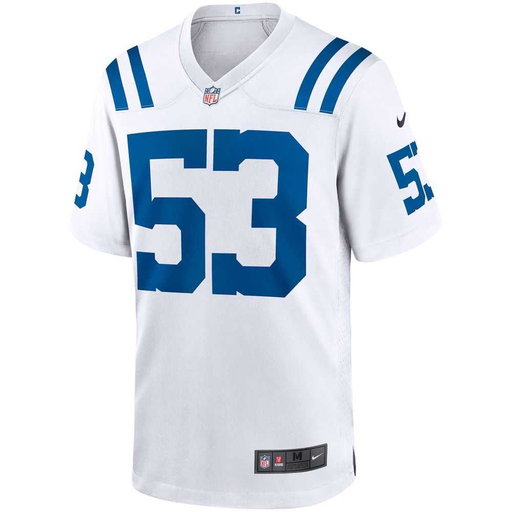 Men's Nike Shaquille Leonard White Indianapolis Colts Game Player - Jersey