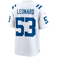 Men's Nike Shaquille Leonard White Indianapolis Colts Game Player - Jersey