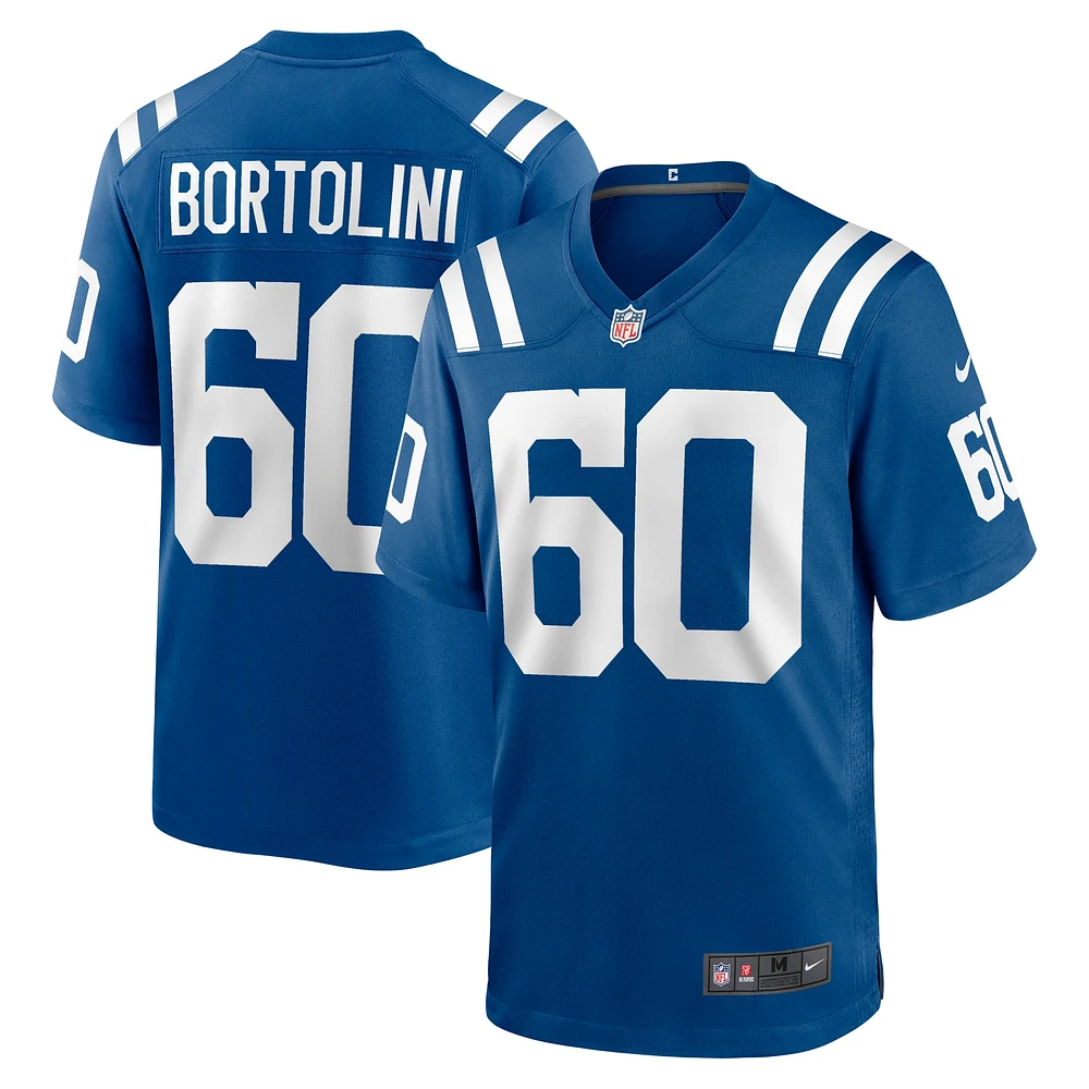 Maillot de match Nike Tanor Bortolini Royal Indianapolis Colts pour homme