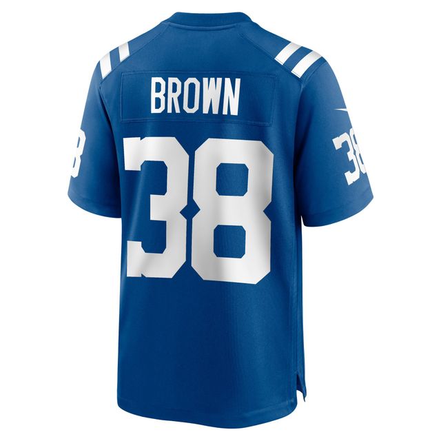 Maillot de match joueur Nike Tony Brown Royal Indianapolis Colts pour homme