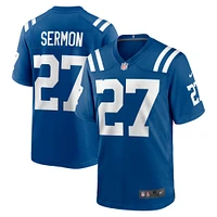 Maillot de match Nike Trey Sermon Royal Indianapolis Colts pour homme