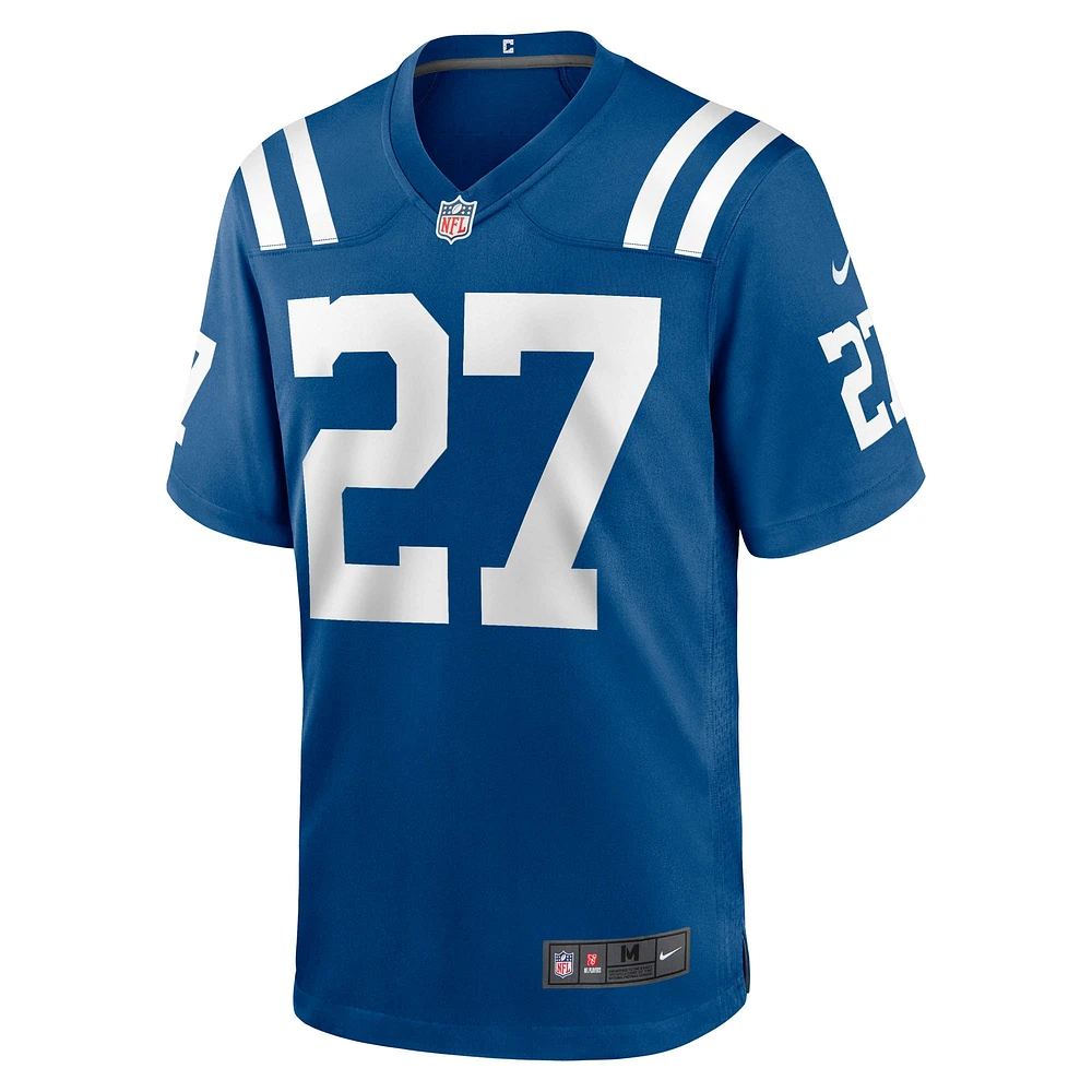 Men's Nike Trey Sermon  Royal Indianapolis Colts Game Jersey