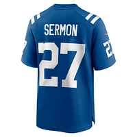 Maillot de match Nike Trey Sermon Royal Indianapolis Colts pour homme