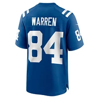 Men's Nike Tyler Warren Royal Indianapolis Colts 2025 NFL Draft First Round Pick Game Jersey