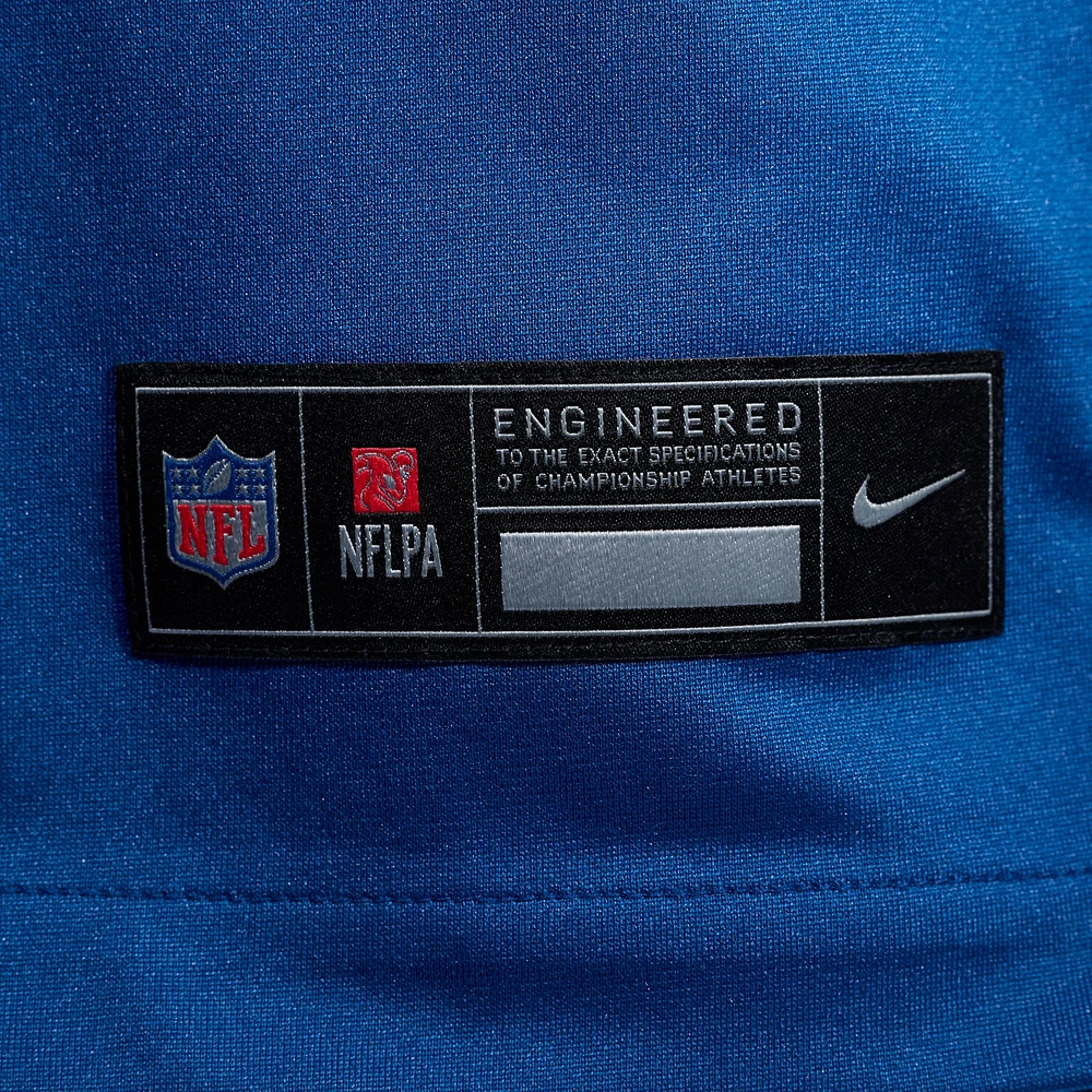 Men's Nike Tyler Warren Royal Indianapolis Colts 2025 NFL Draft First Round Pick Game Jersey